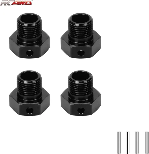 Vista 8 de RCAWD Rueda hexagonal de 0.669 in para 1/6 Losi Super Baja Rey SBR 2.0 actualizaciones, 8S sin escobillas 1/6 RTR Desert Truck, piezas de hopups