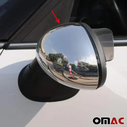 Vista 5 de OMAC Tapas de cubierta de espejo lateral para Mini Cooper Coupe R58 2013-2015 acero inoxidable 2x
