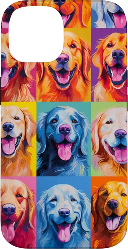 Vista 4 de Carcasa para iPhone 16 Golden Retriever Dog Owner