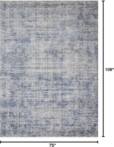 Vista 2 de Loloi Pandora Collection PAN-03 - Alfombra tradicional, color azul oscuro, 6'-3" x 8'-10