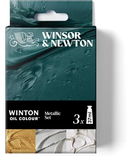 Vista 10 de Winsor & Newton Set de pintura al óleo Winton Color, fluorescente, 3 tubos de 37ml Pigmentos de artista, duraderos, resistentes a la luz
