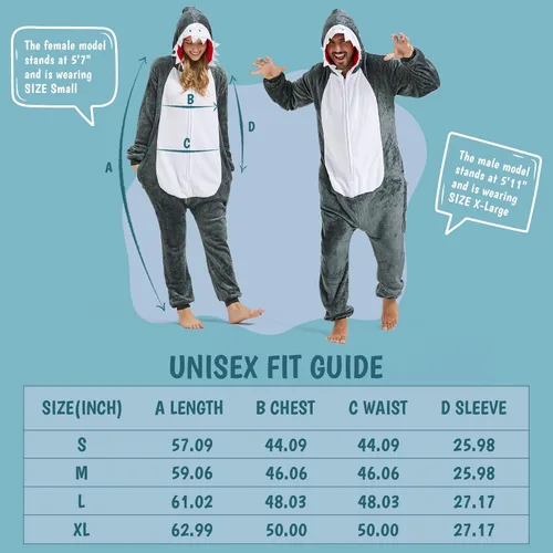 Vista 6 de Pijama de animal para adultos, disfraces de Halloween para mujeres, hombres, parejas, pijamas de Halloween, cosplay, mameluco de animales