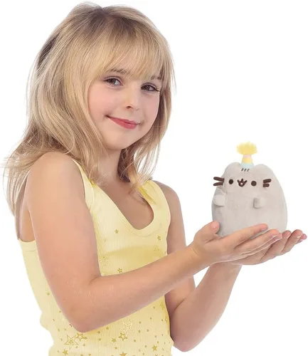 Vista 6 de Aurora, 61518, Party Pusheen pequeño, peluche ecológico, color gris