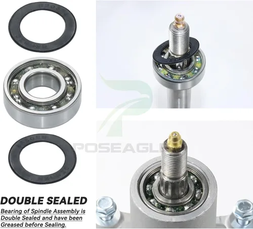 Vista 5 de Kit de montaje de husillo 587819701 previamente engrasado que reemplaza a Craftsman 187292 187281 192870 192872 Husqvarna 587125401 532187281