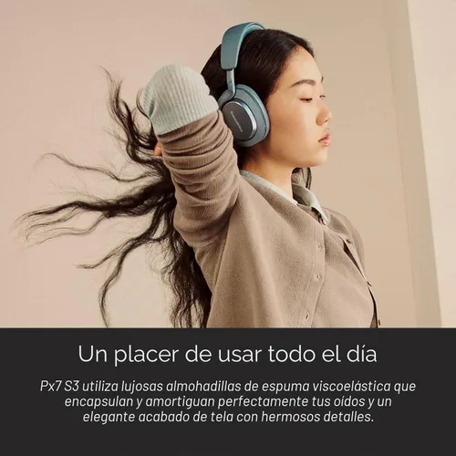 Vista 7 de Bowers & Wilkins Px7 S3 Wireless Over-Ear Headphones, Indigo Blue Azul índigo