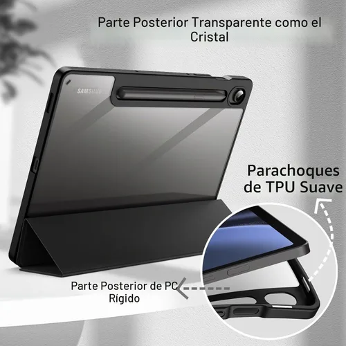 Vista 3 de JETech Funda para Samsung Galaxy Tab S10 Lite/S10 FE/S9 FE 10.9", color Negro