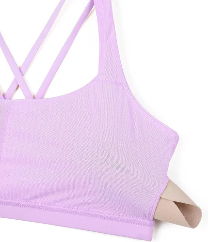 Vista 5 de CRZ YOGA Brasier para deportes de bajo impacto para mujer con tirantes sin varillas acolchado Yoga Bra Tops