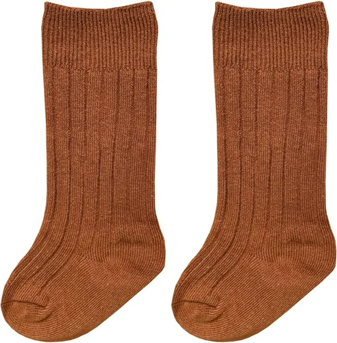 Vista 8 de QandSweat - Calcetines altos unisex para bebé, sin costuras, para niños y niñas, de algodón, uniformes