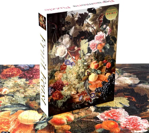 Vista 3 de Bgraamiens Puzzle-Fruit Feast-Rompecabezas cuadrado de 1000 piezas para adultos