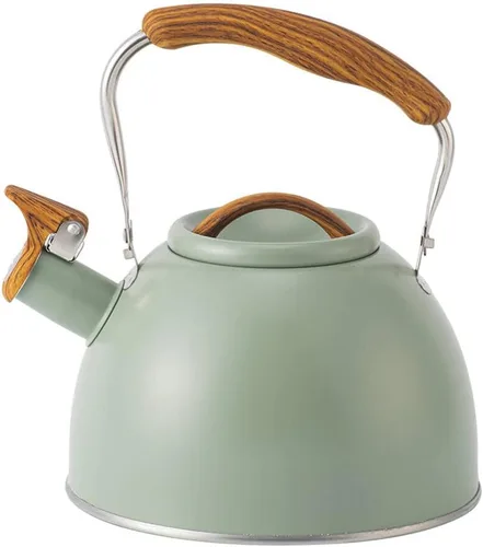 Vista 10 de Hervidor de té silbante – Hervidor de té de 3.1 cuartos de galón, tetera silbante de acero inoxidable para estufa, tetera silbato de 3 litros
