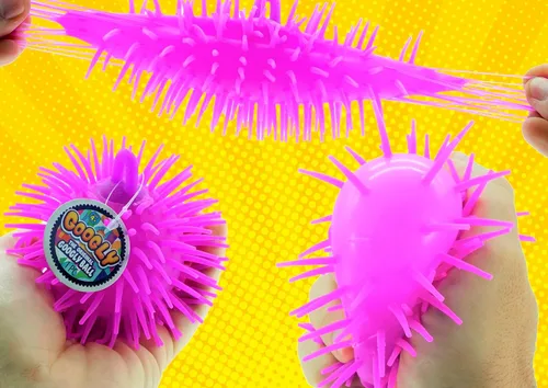 Vista 3 de JA-RU Googly Bola de Goma Inflable con Pinchos (1 Unidad Surtida) Tentáculos Suaves, Blandos y Elásticos. Juguete Sensorial Colorido para Niños.
