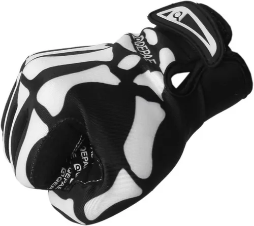 Vista 5 de PACKOVE 2 pares de guantes para entrenamiento de ciclismo, guantes de motocicleta, guantes de gimnasio, guantes de calavera, guantes de bicicleta