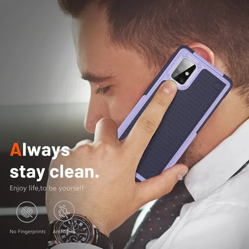 Vista 354 de Jeylly Compatible con Samsung Galaxy A22 5G Funda, Funda Samsung A22 5G con 2pcs protectores de pantalla de vidrio templado