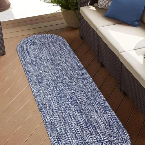 Vista 32 de Superior Alfombra de área grande para interiores y exteriores, reversible, trenzada, decoración del piso del hogar para sala de estar, cocina
