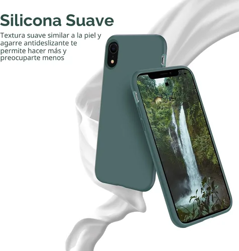 Vista 3 de OTOFLY Funda para iPhone XR, Protección contra Caídas de Grado Militar, Funda Protectora con Parachoques de Cuerpo Completo de Goma de Silicona