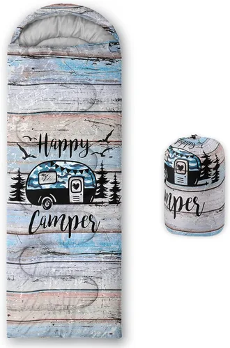 Vista 27 de HOSIMA Saco de dormir de mariposa para adultos y niños para campamento, saco de dormir ultraligero gótico negro para clima frío y verano.