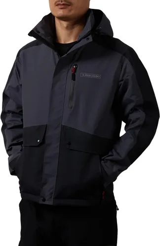 Vista 7 de KAWAGARBO Chaqueta impermeable resistente al viento transpirable para hombre, para pesca, senderismo, caza