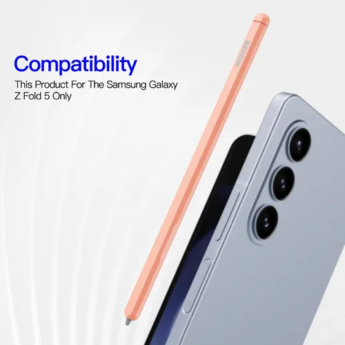Vista 3 de Z Fold 5 S Pen compatible con Samsung Galaxy Z Fold5 Slim Pen, nuevo bolígrafo compacto S, punta delgada de 0.059 in, 4096 niveles de presión