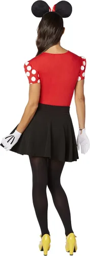 Vista 2 de Spirit Halloween Kit de disfraz de Minnie Mouse para adultos, Multicolor