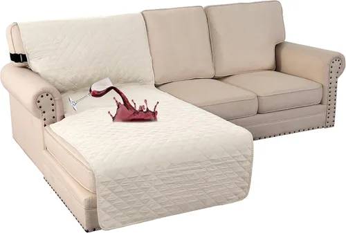Vista 31 de Turquoize Funda 100 % impermeable para sillón de ala, protector de sofá, triple antideslizante, protector de muebles para mascotas, niños, perros
