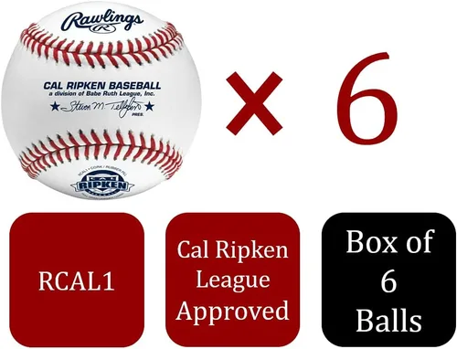 Vista 2 de Rawlings Cal Ripken Baseballs Grado de competición RCAL1 Juvenil/14U Opciones de conteo múltiple