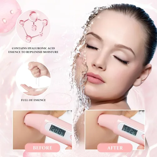 Vista 2 de Mascarilla facial para el cuidado de la piel, antienvejecimiento, mascarillas faciales de belleza, mascarillas de hoja de rosa para cara, máscaras