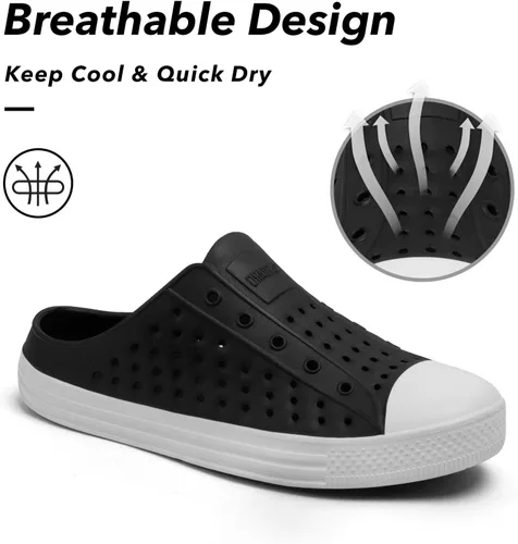 Vista 3 de SAGUARO Zuecos de jardín para mujer y hombre, zapatos casuales unisex de secado rápido, sandalias antideslizantes de verano para playa