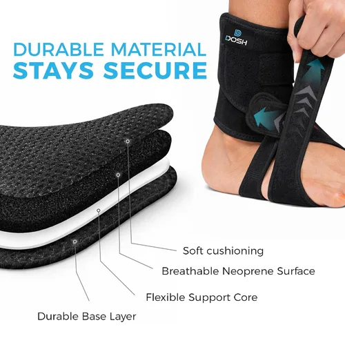 Vista 5 de Dosh AFO - Soporte para caída de pie para caminar - AFO - Unisex (Derecho - Talla única)