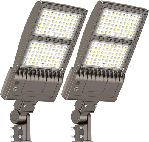 Vista 18 de KUKUPPO Luz LED de estacionamiento de 200 W, luz de poste de estacionamiento de grado industrial con certificación DLC UL, luz LED caja de zapatos