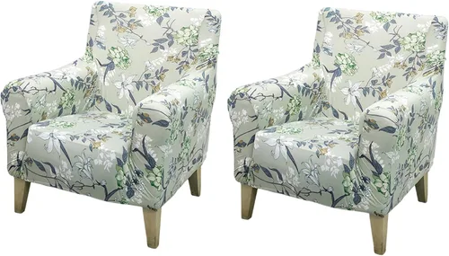 Vista 67 de FUANGUI Funda para Sillón de Banquete con Brazos Fundas para Sillas Elásticas Funda para Sillón Club Funda Suave para Sillón Sofá Cubiertas