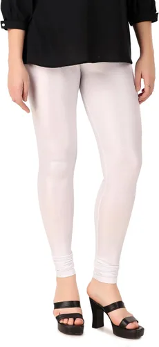 Vista 43 de ladyline Leggings Churidar elásticos de algodón para mujer Extra largos de longitud completa de cintura alta Talla regular y grande Pantalones