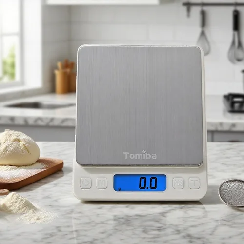 Vista 4 de Báscula de bolsillo táctil digital de 105.82 oz, resolución de 0.01 oz, 2 pilas AAA incluidas
