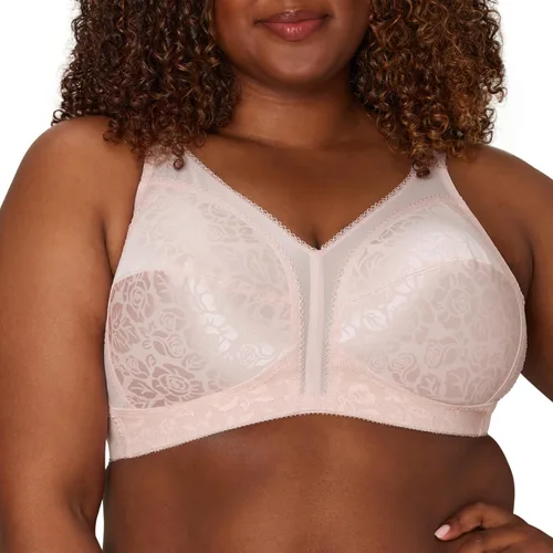 Vista 31 de Playtex Brasier inalámbrico para mujer, sujetadores de talla grande de 18 horas disponibles, cobertura completa, alisado, 4693, paquete individual