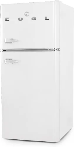 Vista 9 de Commercial Cool Refrigerador de 4.5 pies cúbicos con congelador, estilo Rojo