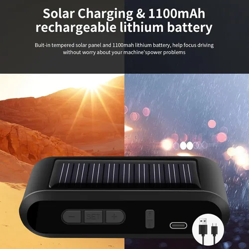 Vista 2 de Sistema de monitoreo de presión de neumáticos B-Qtech RV Solar inalámbrico TPMS de alta luminosidad para remolque, autocaravana (0~199 PSI) con 6