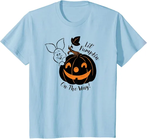 Vista 6 de Disney Camiseta de Halloween Winnie the Pooh Lil' Pumpkin on the Way, Blanco, S