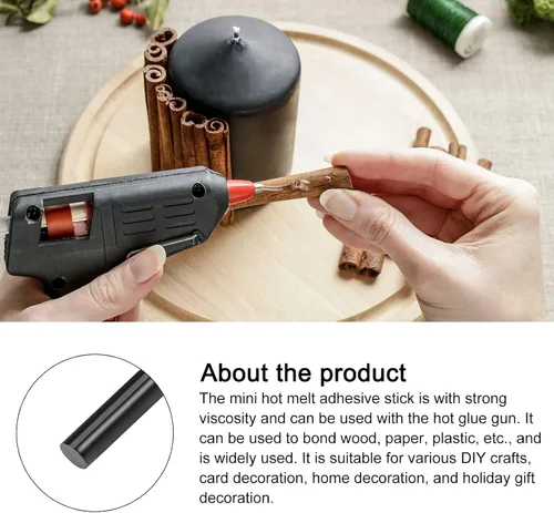 Vista 8 de Barras de pegamento caliente, mini adhesivos para pistola de pegamento termofusible, [para arte, manualidades, bricolaje, fabricación de tarjetas]
