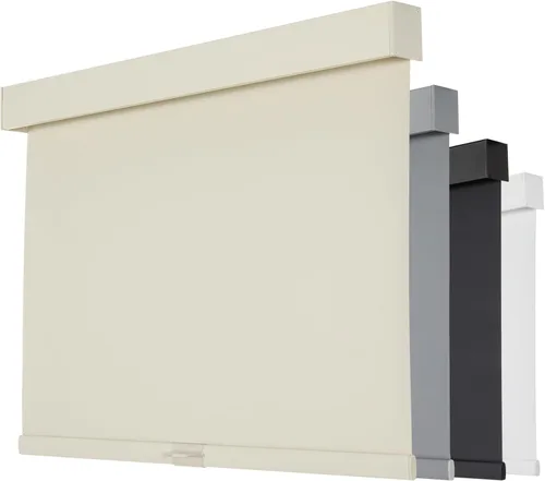 Vista 29 de Persilux Persianas enrollables opacas inalámbricas para ventanas, parada libre con cenefa, persianas de tela con aislamiento térmico, protección UV