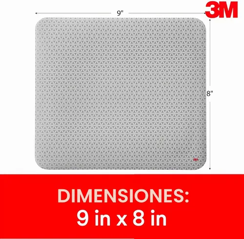 Vista 2 de Tapete para ratón, de 3M, con cubierta trasera no deslizante y diseño de ahorro de energía, estampado de mapa de bits, Bitmap Mejora la precisión