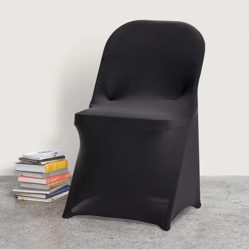 Vista 8 de Funda de silla Peomeise plegable, de elastano elástico para bodas, fiestas, banquetes, eventos