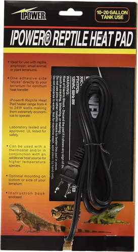 Vista 11 de iPower Almohadilla térmica para reptiles de 4 x 7 pulgadas, calentador de terrario para animales pequeños