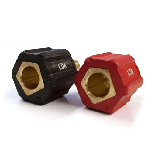 Vista 2 de Lenco 05335 - Adaptador de enchufe internacional tipo Dinse, conexión macho y hembra