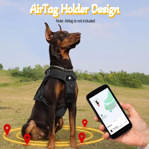 Vista 7 de Arnés táctico para perro, chaleco de servicio con hebillas de metal, chaleco reflectante sin tirones para perros medianos y grandes, chaleco con asa