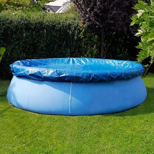Vista 3 de Garneck Cubierta de piscina redonda de 10 pies de diámetro, fácil de instalar, para piscinas inflables (6 pies)