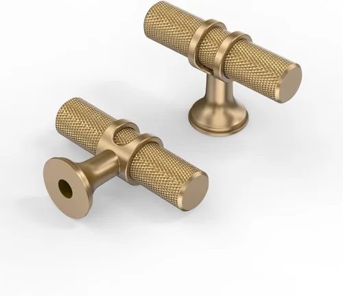 Vista 36 de Asidrama - Paquete de 10 manijas para gabinete de cocina de 3 pulgadas (76mm) de color negro mate y bronce champán, tiradores para gabinete
