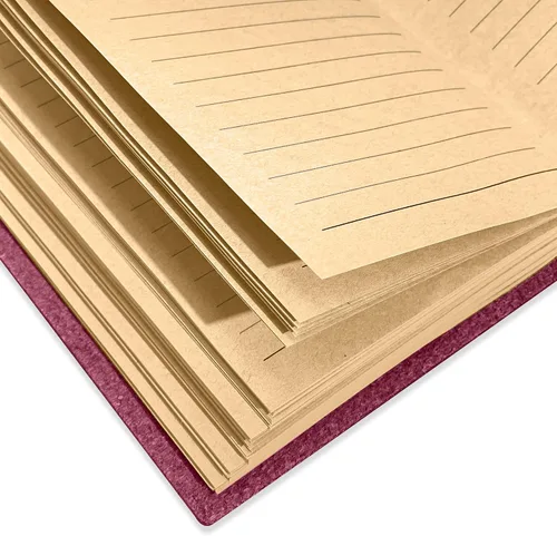 Vista 3 de Diario de cuero de 5 x 7 pulgadas, cuaderno de cuero genuino con llave para hombres y mujeres, caja de regalo, 280 páginas de líneas, diario