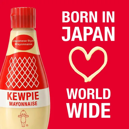 Vista 8 de KEWPIE Mayonesa (producto de Estados Unidos), auténtica mayonesa de estilo japonés, rico y cremoso sabor a Umami, hecha con huevos sin jaulas, sin