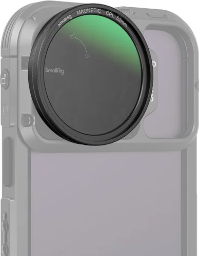 Vista 8 de SMALLRIG Kit de filtro de polarizadores circulares magnéticos de 2.047 in para jaula de teléfono SMALLRIG para iPhone 15 Series, filtro polarizador