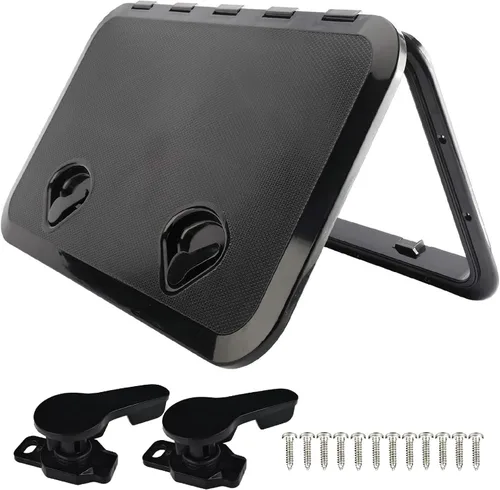 Vista 11 de YaeMarine Marine Boat Deck Access Hatch & Lid for Boat Marine Caravan RV Negro