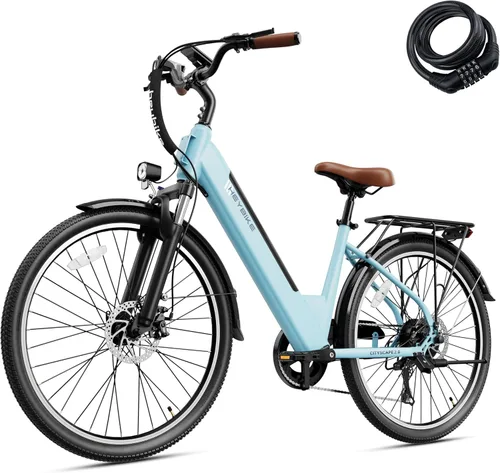 Vista 9 de Heybike Bicicleta eléctrica Cityscape 2.0 para adultos con motor de pico de 1200 W, batería extraíble de 468 Wh, bicicleta eléctrica de 50 millas